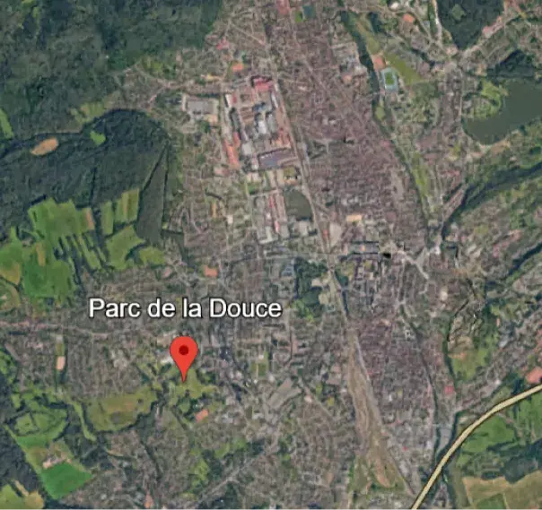 Carte du Parc de la Douce